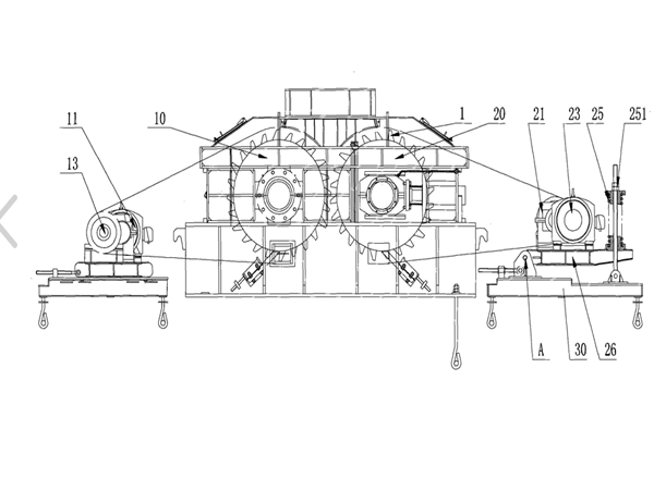 雙齒輥破碎機(jī)圖紙